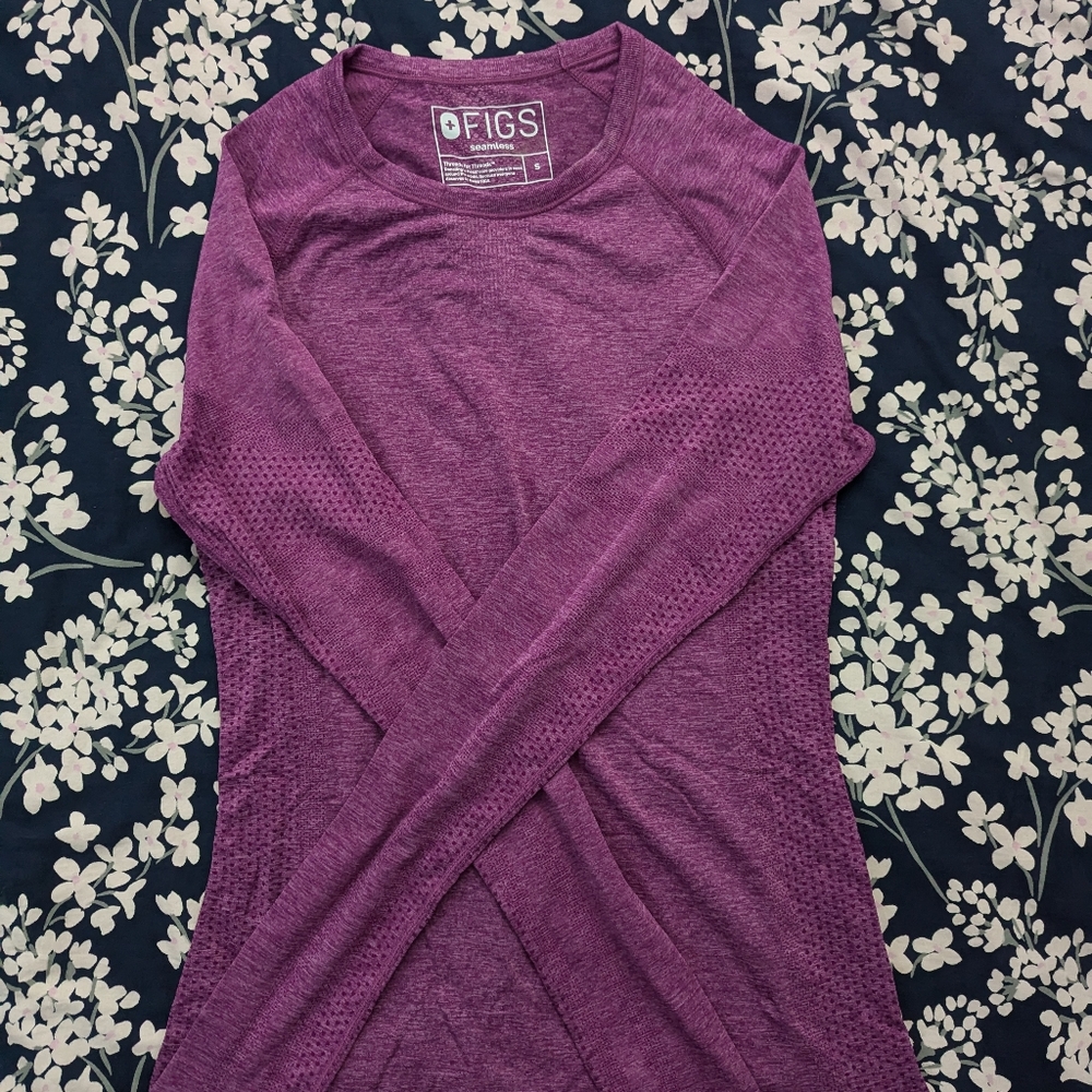 Figs Salta Seamless Longsleeve Underscrub - Dusk
